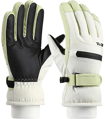 Amazon | [オガサカ] スキーグローブ メンズ GLOVE Z-GR/WHT WH M